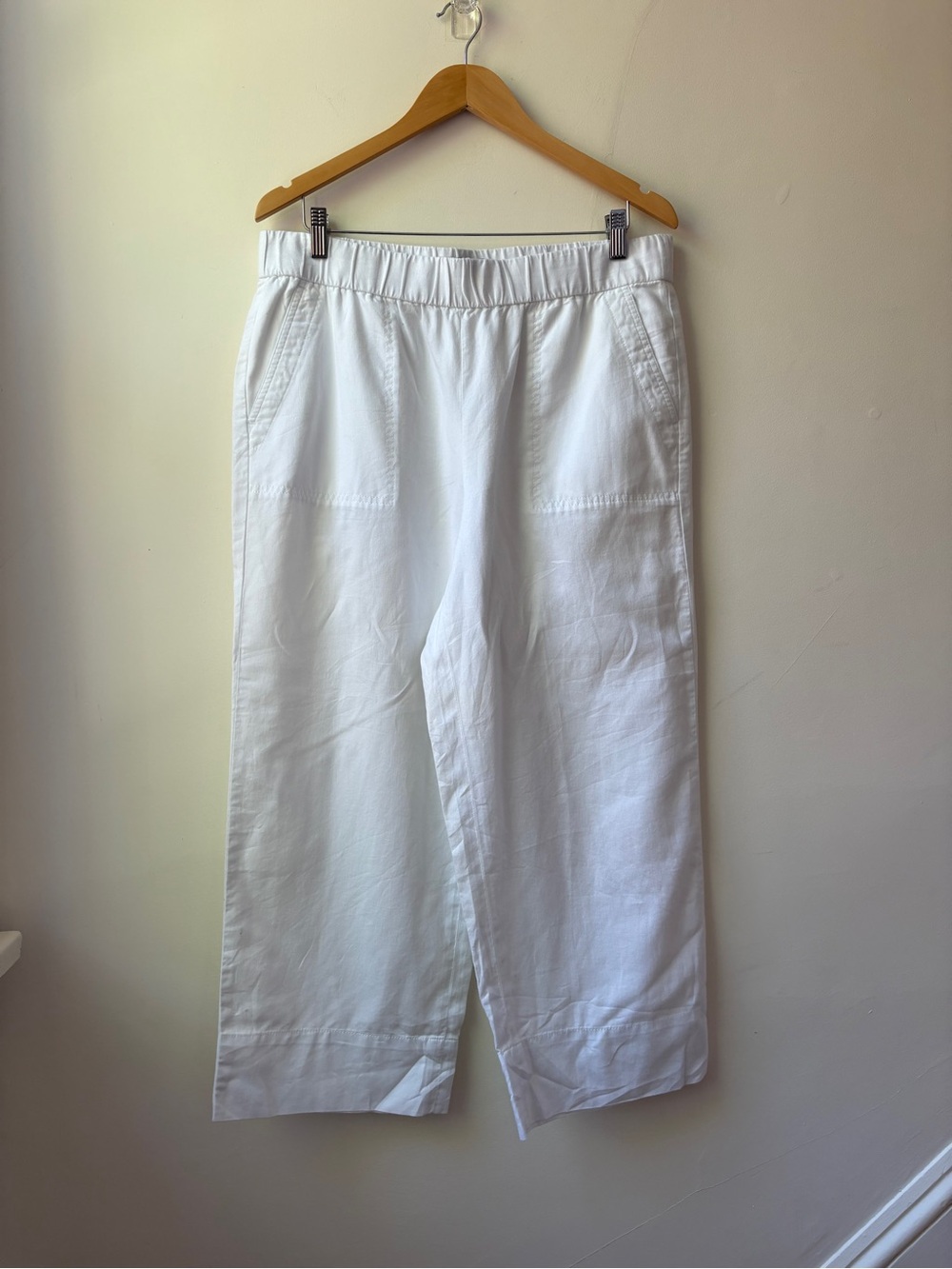 NWT Talbots Cotton/Linen Blend Crop Pant - Picture 2 of 8